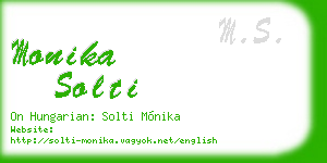 monika solti business card
